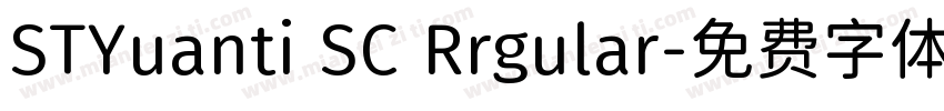 STYuanti SC Rrgular字体转换